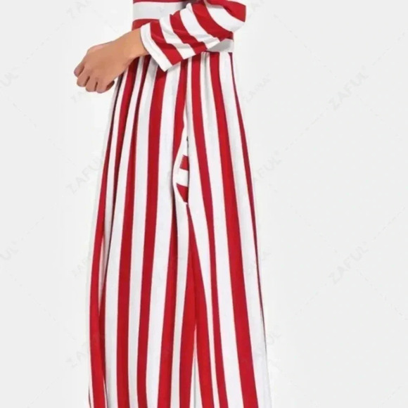 Women Casual Striped Long Sleeve Maxi Dresses Size XL NWOT - Picture 2 of 4